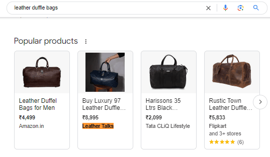 Leather Talks leather duffle bags ranking