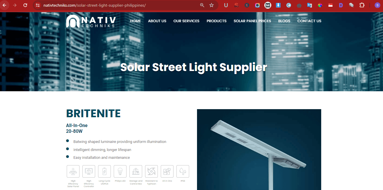 Solar Street Light Supplier Philippines