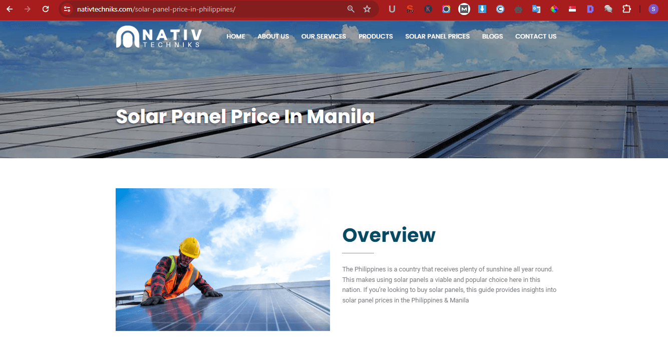 Solar Panel Price Guide Manila