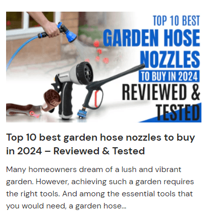 Top 10 Best Garden Hose Nozzles to Buy in 2024