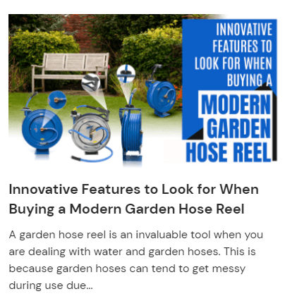 Innovative Features to Look for When Buying a Modern Garden Hose Reel