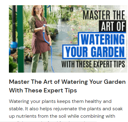 Master the Art of Watering Your Garden