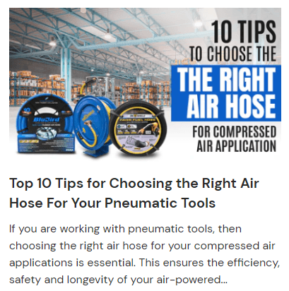 10 Tips to Choose the Right Air Hose