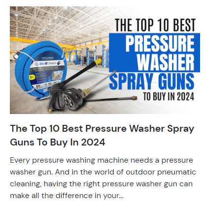 Top 10 Best Pressure Washer Spray Guns