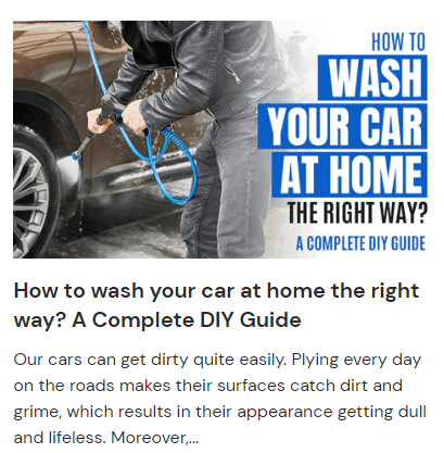 How to Wash Your Car at Home the Right Way