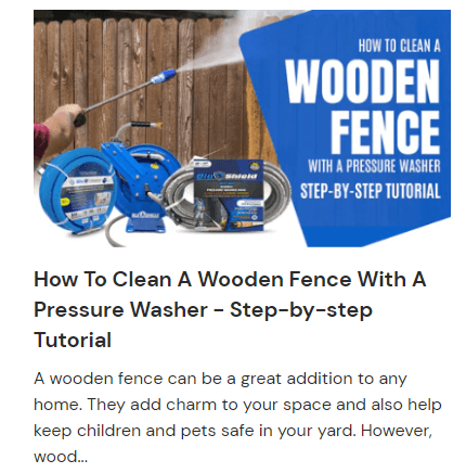 How to Clean a Wooden Fence with a Pressure Washer
