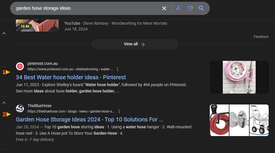 Informational keyword ranking 2