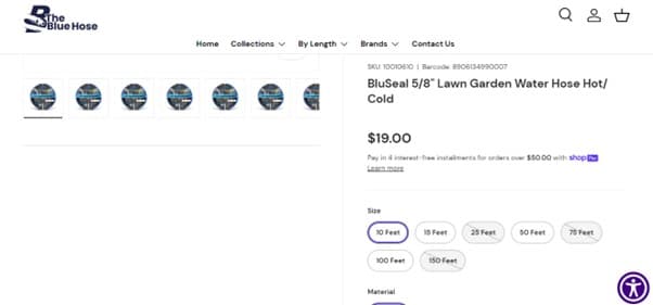 Sparse product descriptions on the website