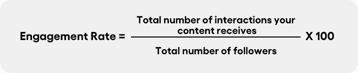 Engagement rate formula