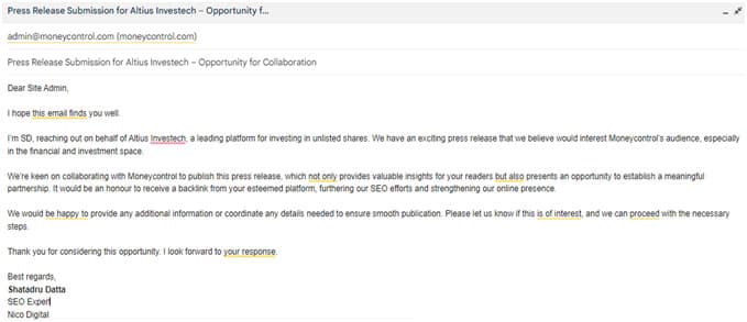 Targeted Outreach Campaign