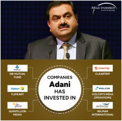 Companies Gautam Adani has invested in
