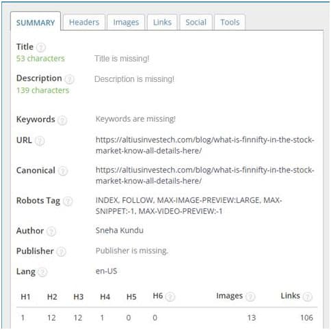 Altius Investech Meta Title