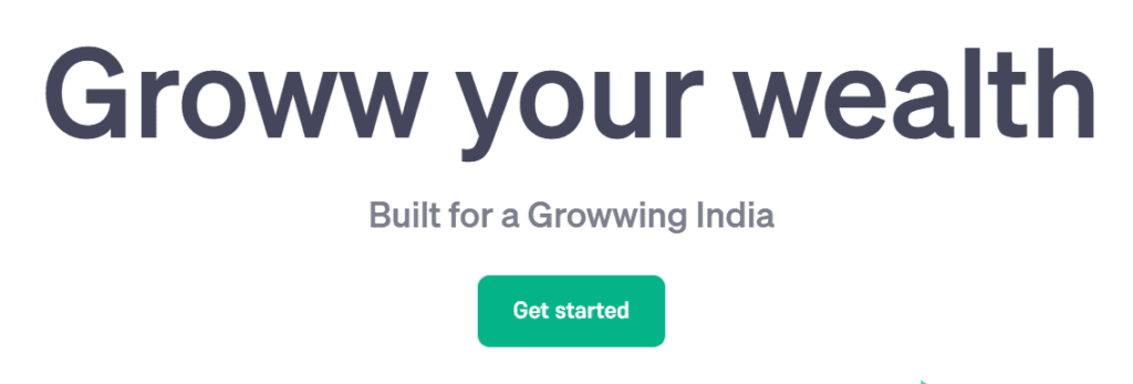 Groww landing page CTA design | Nico Digital