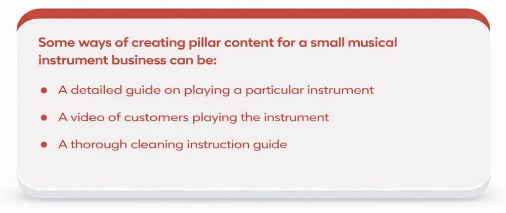 Pillar content strategy