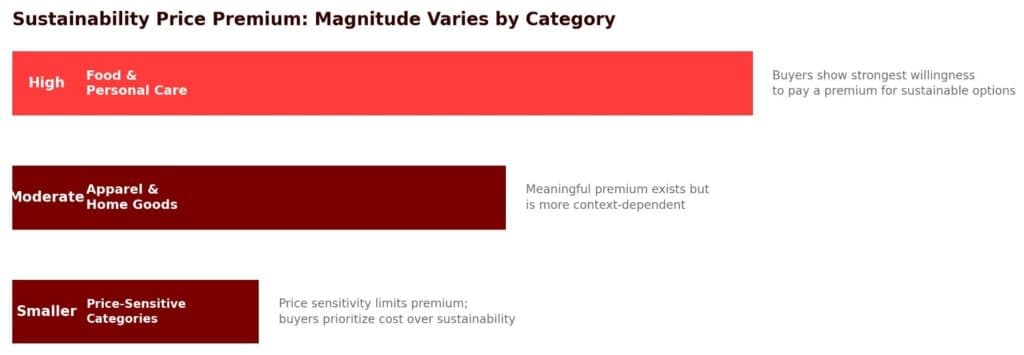 Consumer willingness to pay premium for sustainable products