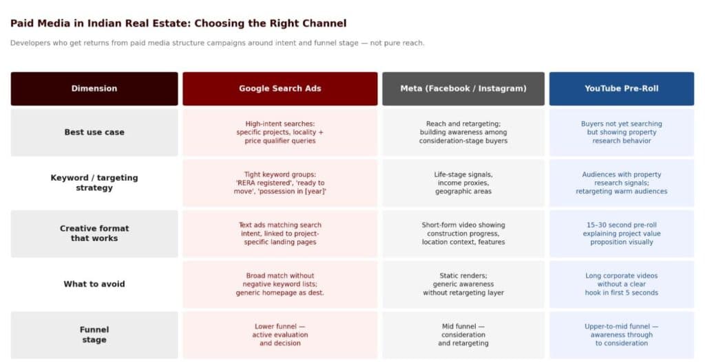 Paid media strategy for real estate