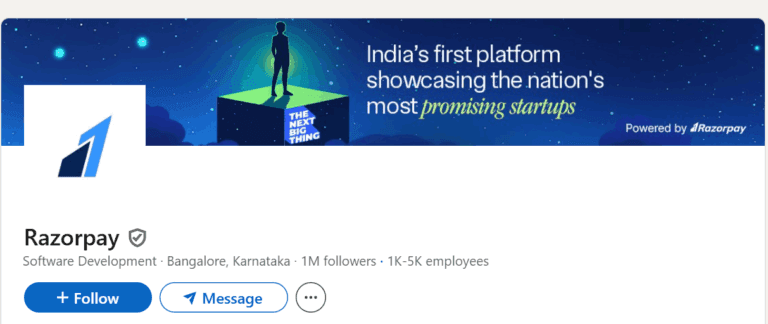 Razorpay on LinkedIn