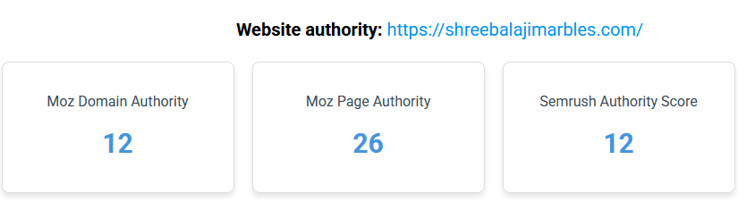 Domain Authority after SEO campaign