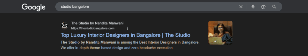 Keyword ranking: Studio bangalore | Nico Digital