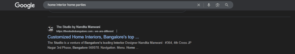 Keyword ranking: Home interior home parties | Nico Digital