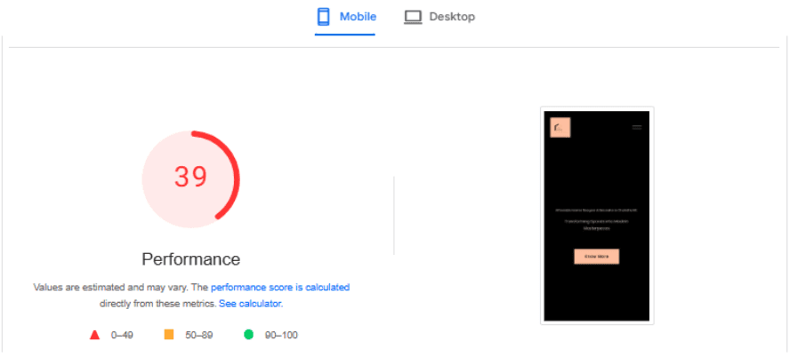 Poor Desktop Optimization