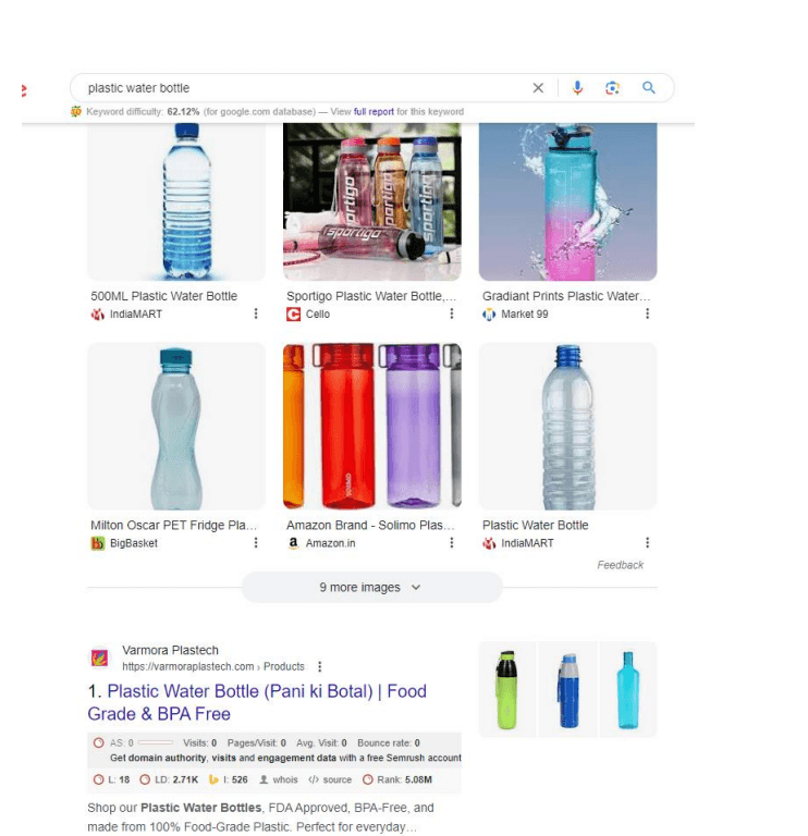 Plastic water bottle ranking
