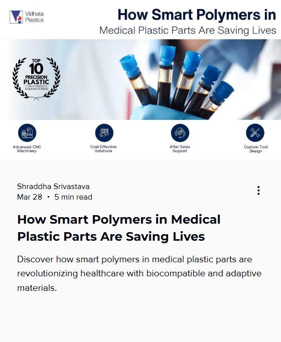 Vidhata Plastics portfolio section