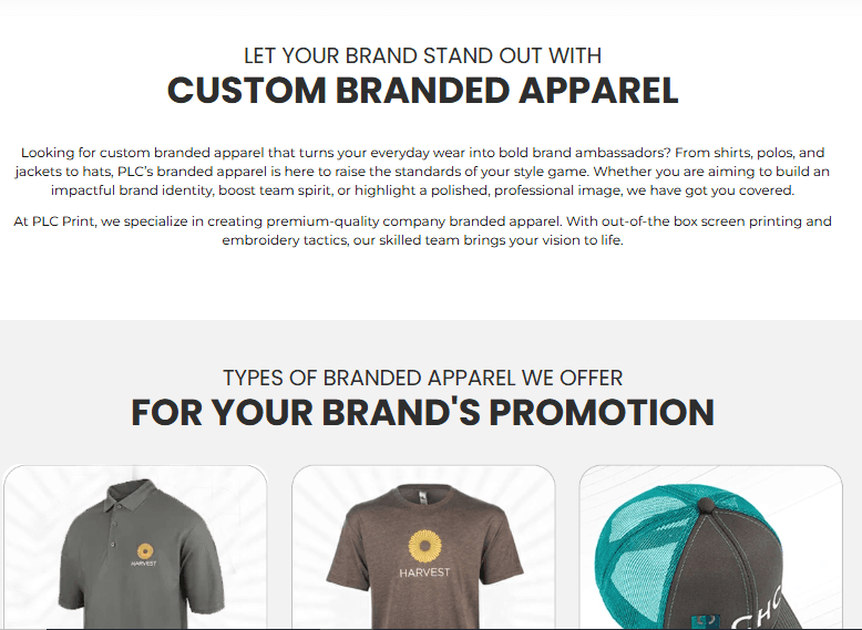 Redesigned service page example