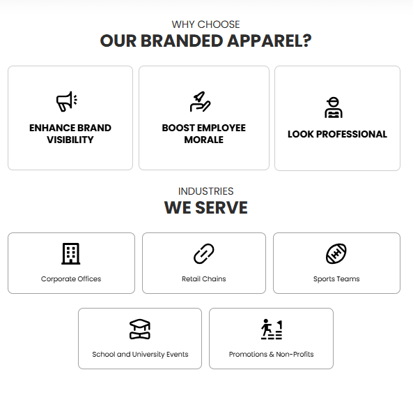 Readable service page design
