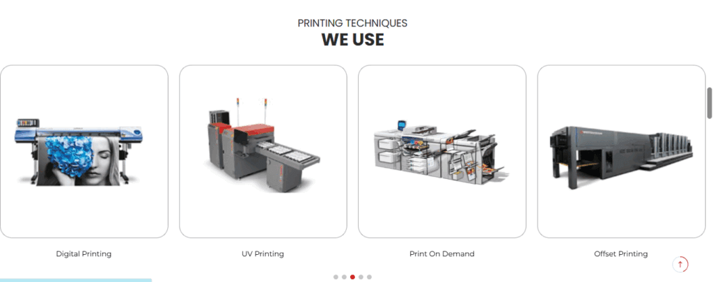 Printing techniques slider