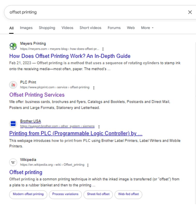 Keyword rank check results 3